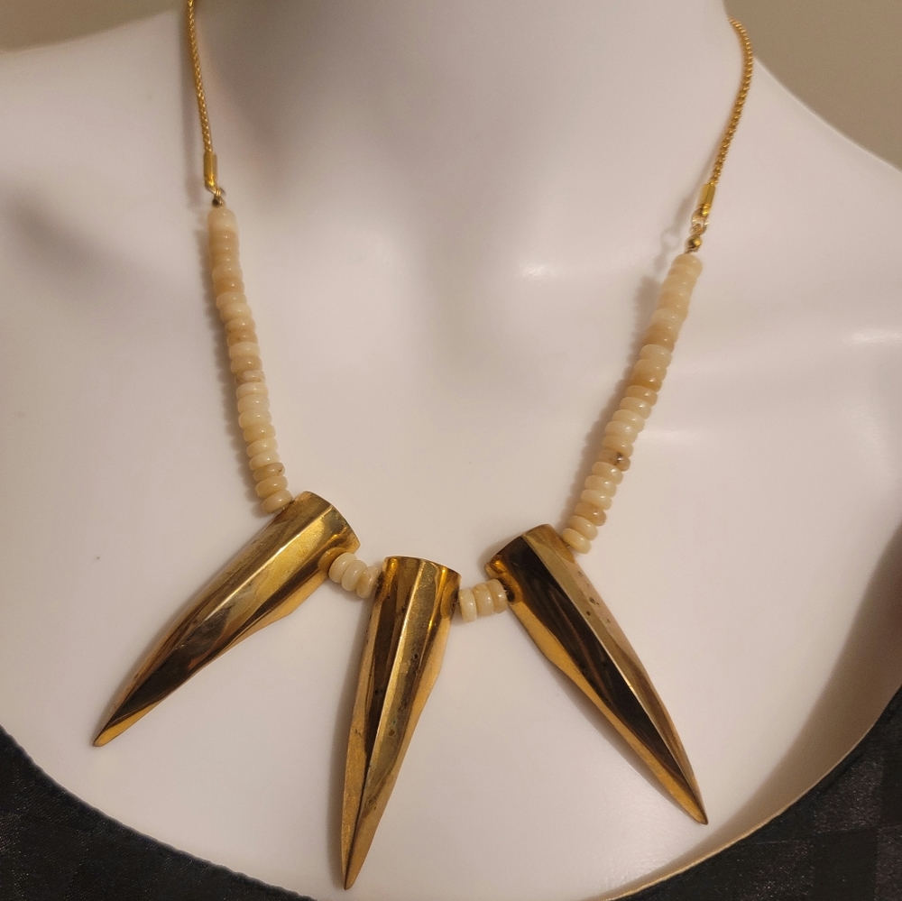 27" Necklace on Serpentine Chain With Back Chained Tassel Detail